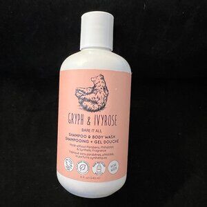 Gryph & IvyRose Bare It All 2-in-1 Shampoo & Kids Body Wash NWT